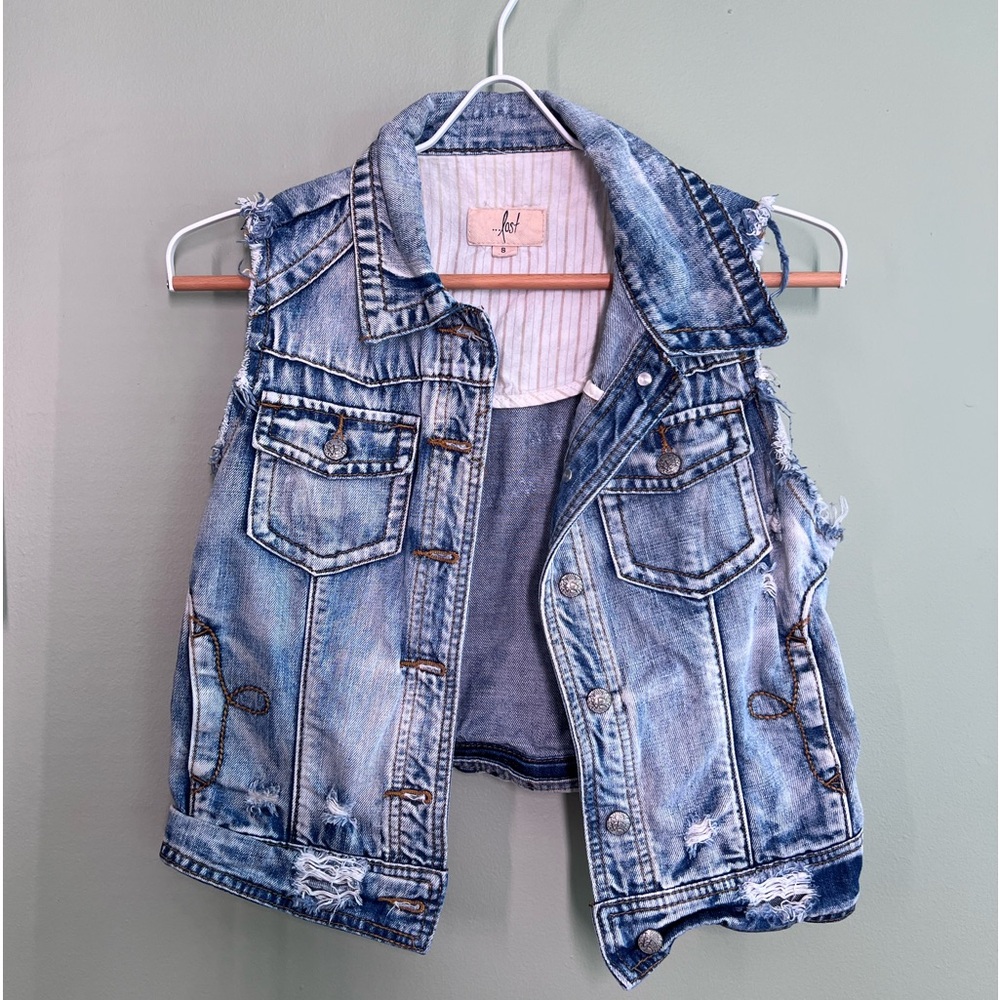 Lost Denim/Jean Bohemian Vest- Sz S